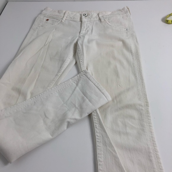 Hudson Collin Flap Skinny Stretch Jean in White 27 - Picture 2 of 8
